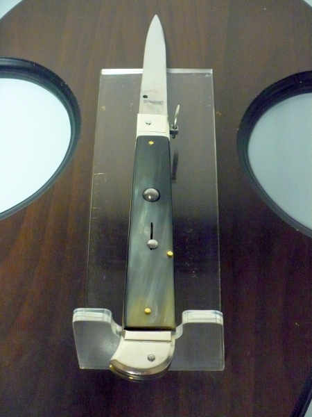 Famiglia Spadon - stiletto  falcon /28 - bufalo brasiliano - lama a swedge vecchio stile - 4