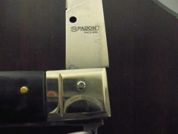 Famiglia Spadon - stiletto  falcon /28 - bufalo brasiliano - lama a swedge vecchio stile - 4