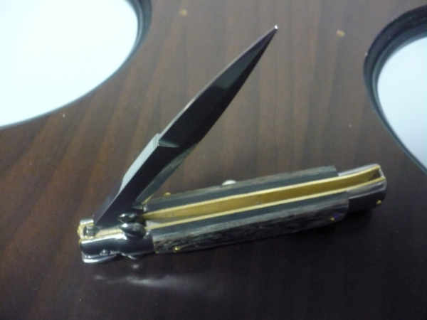 Frank Beltrame - italian stiletto -20 cm, abalone - lama baionetta - modello FB 20 /96B