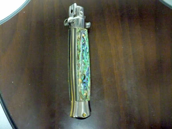 Frank Beltrame - italian stiletto -20 cm, abalone - lama baionetta - modello FB 20 /96B