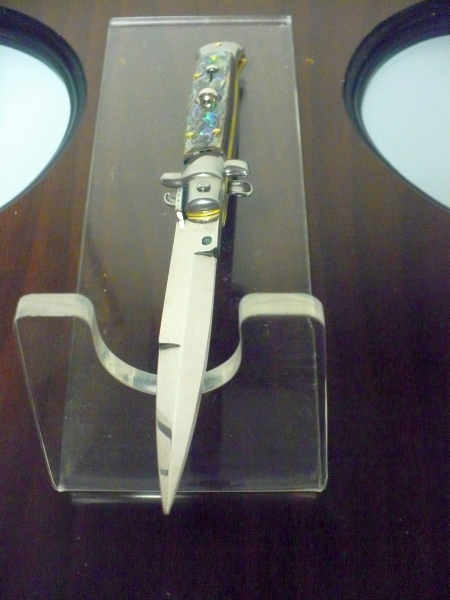 Frank Beltrame - italian stiletto -20 cm, abalone - lama baionetta - modello FB 20 /96B