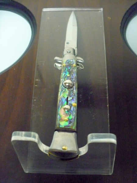 Frank Beltrame - italian stiletto -20 cm, abalone - lama baionetta - modello FB 20 /96B