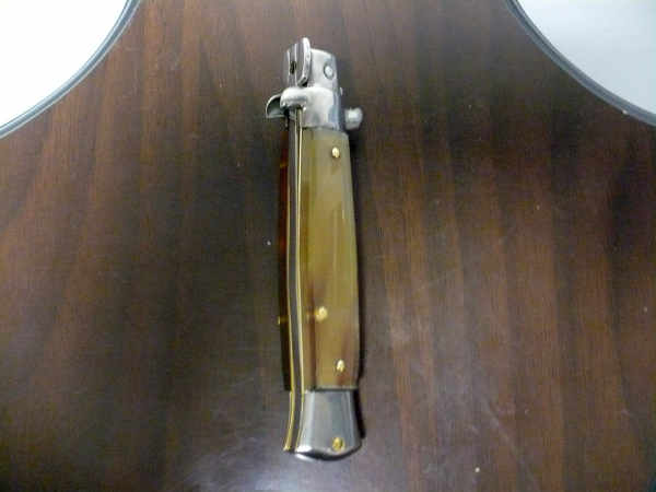 Frank Beltrame -  italian stiletto 20cm, bufalo chiaro -lama baionetta - 20FB/48B - 5