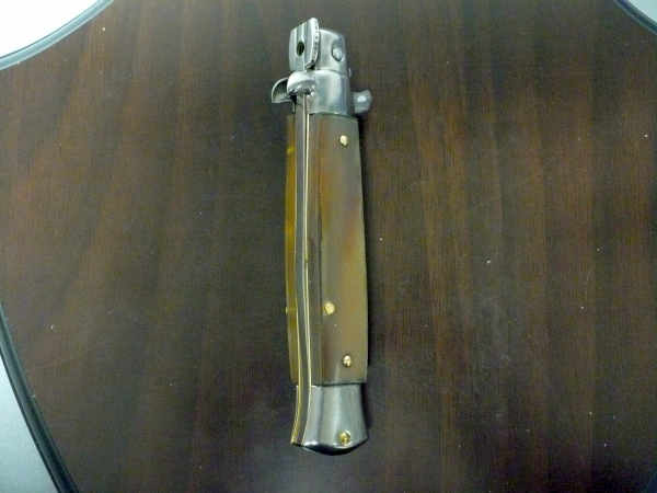 Frank Beltrame -  italian stiletto 20cm, bufalo chiaro -lama baionetta - 20FB/48B - 1