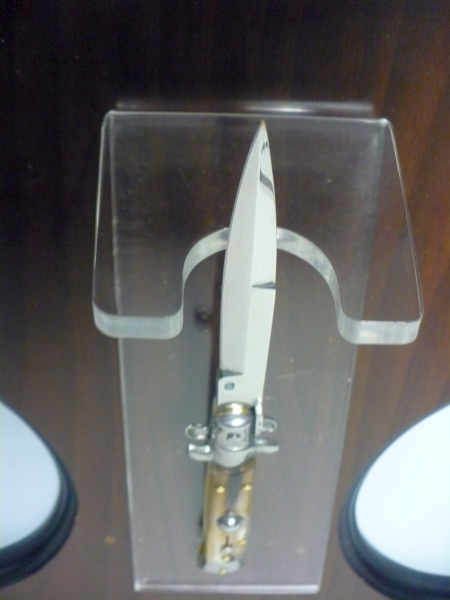 Frank Beltrame -  italian stiletto 20cm, bufalo chiaro -lama baionetta - 20FB/48B - 1