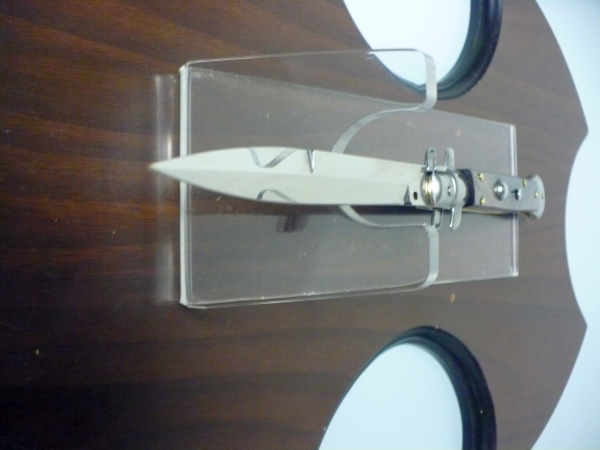 Frank Beltrame , italian stiletto , pugnale - 28 cm , corno di bufalo scuro,baionetta,modello FB 28/58B - 5