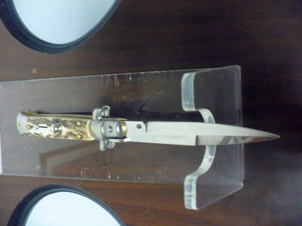 Frank Beltrame -  italian stiletto 20cm, corno di cervo -lama baionetta - 20FB/63B - 5