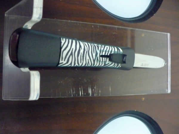 Italian stiletto frontale ,coltellerie AKC Campolin - 20 cm - ergonomica ,zebra , lama dagger - 5