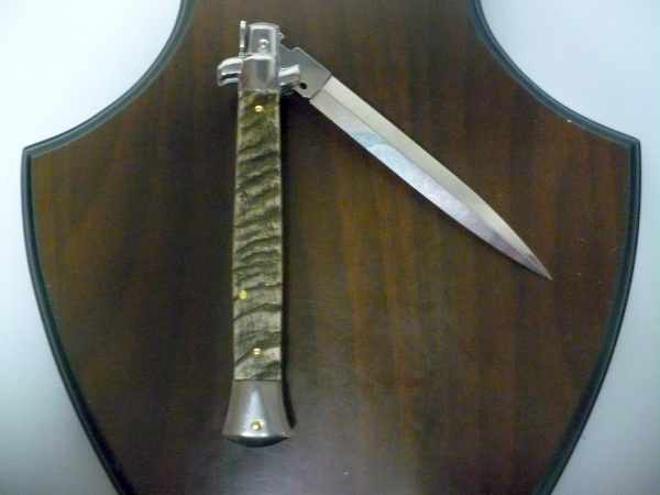 Frank Beltrame , italian stiletto - 28 cm , corno di ariete - lama dagger , modello FB 28/89D - 5