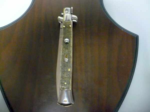 Frank Beltrame , italian stiletto - 28 cm , corno di ariete - lama dagger , modello FB 28/89D - 5