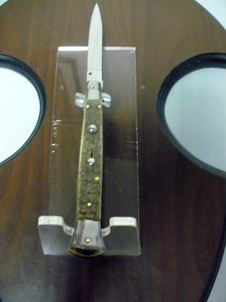 Frank Beltrame , italian stiletto - 28 cm , corno di ariete - lama dagger , modello FB 28/89D - 5