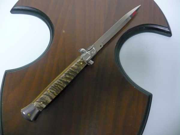 Frank Beltrame , italian stiletto - 28 cm , corno di ariete - lama dagger , modello FB 28/89D - 5