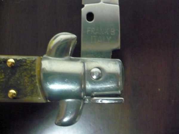 Frank Beltrame , italian stiletto - 28 cm , corno di ariete - lama dagger , modello FB 28/89D - 5