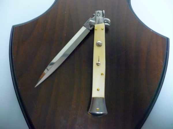 FRANK BELTRAME , italian stiletto - 28 cm , osso di bufalo, dagger, modello FB 28/97D -5.C