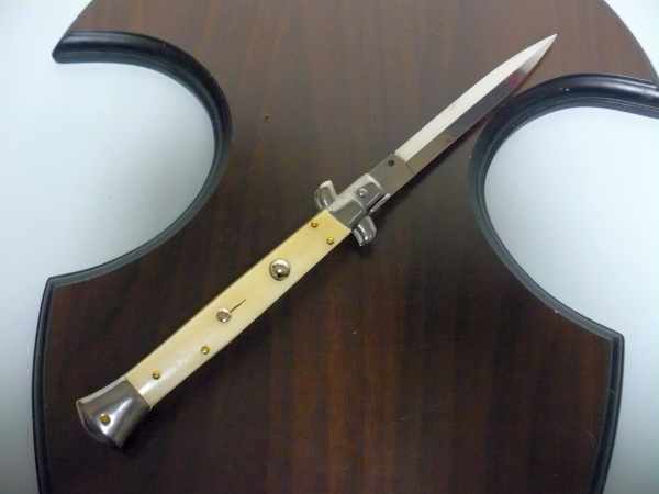 FRANK BELTRAME , italian stiletto - 28 cm , osso di bufalo, dagger, modello FB 28/97D -5.C