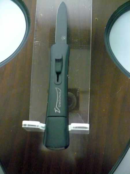 Italian stiletto frontale,  coltellerie Maniago - 20 cm - concord , lama classica teflonata - 5