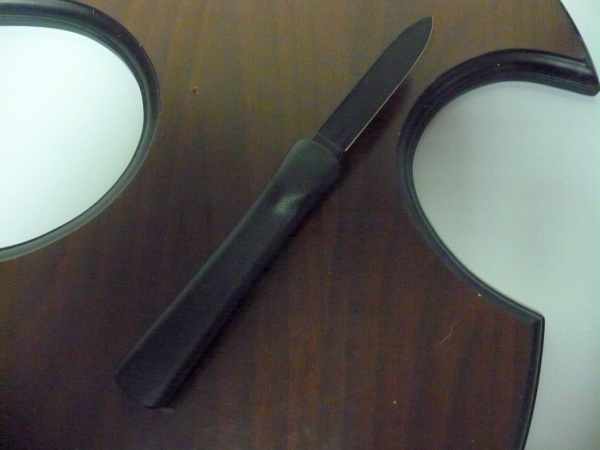 Italian stiletto frontale,  coltellerie Maniago - 20 cm - concord , lama classica teflonata - 5