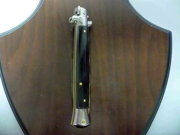 Frank Beltrame , italian stiletto , pugnale - 28 cm , corno di bufalo scuro, lama kriss, modello FB 28/58K- 5