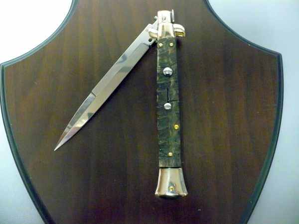 Picklock - Frank Beltrame - Italian stiletto -pugnale 28 cm, lama baionetta, corno di ariete FB  P28/63 - 5
