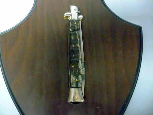 Picklock - Frank Beltrame - Italian stiletto -pugnale 28 cm, lama baionetta, corno di ariete FB  P28/63 - 5