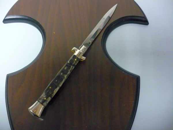 Picklock - Frank Beltrame - Italian stiletto -pugnale 28 cm, lama baionetta, corno di ariete FB  P28/63 - 5
