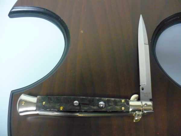 Picklock - Frank Beltrame - Italian stiletto -pugnale 28 cm, lama baionetta, corno di ariete FB  P28/63 - 5