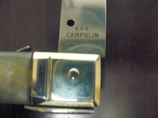 Siciliano, Picklock A.G.A. Campolin sicilian fighting - italian stiletto 30 cm -corno di bufalo chiaro /  buffalo chiaro horn - 5