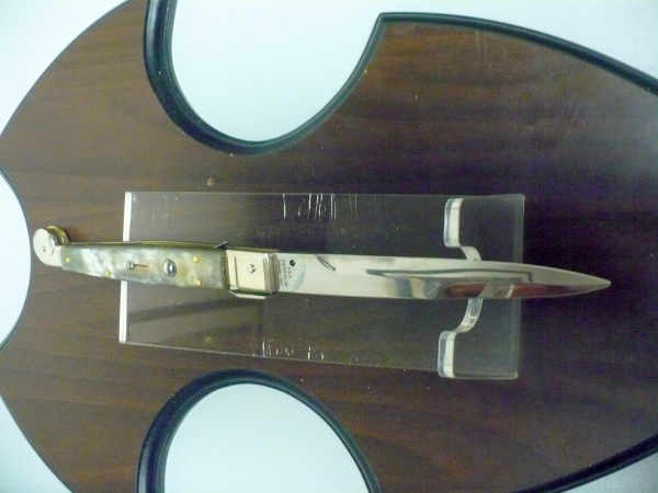 Siciliano, Picklock A.G.A. Campolin sicilian fighting - italian stiletto 30 cm -corno di bufalo chiaro /  buffalo chiaro horn - 5