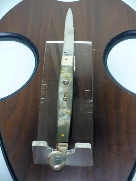 Siciliano, Picklock A.G.A. Campolin sicilian fighting - italian stiletto 30 cm -corno di bufalo chiaro /  buffalo chiaro horn - 5