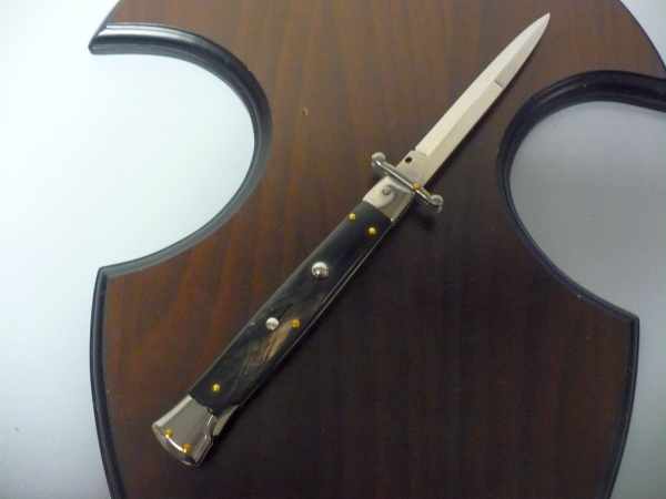 Swinguard Frank Beltrame - italian stiletto 28 cm -bufalo scuro , baionetta - FB 550/58B - 6