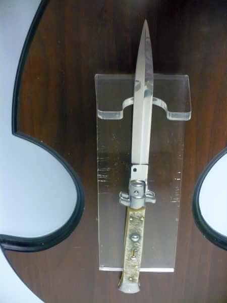 Frank Beltrame , italian stiletto - 28 cm , corno di ariete - lama dagger , modello FB 28/89D - 6