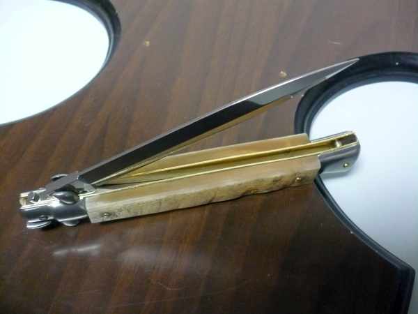 Frank Beltrame , italian stiletto - 28 cm , corno di ariete - lama dagger , modello FB 28/89D - 6