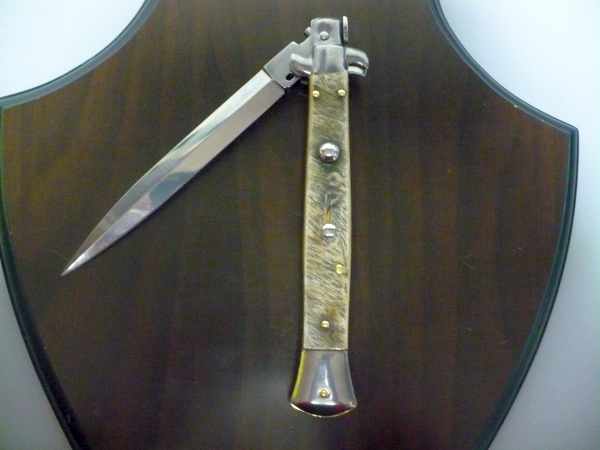 Frank Beltrame , italian stiletto - 28 cm , corno di ariete - lama dagger , modello FB 28/89D - 6