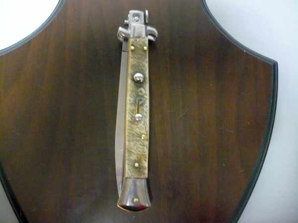 Frank Beltrame , italian stiletto - 28 cm , corno di ariete - lama dagger , modello FB 28/89D - 6