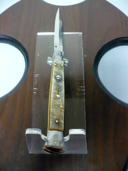 Frank Beltrame , italian stiletto - 28 cm , corno di ariete - lama dagger , modello FB 28/89D - 6