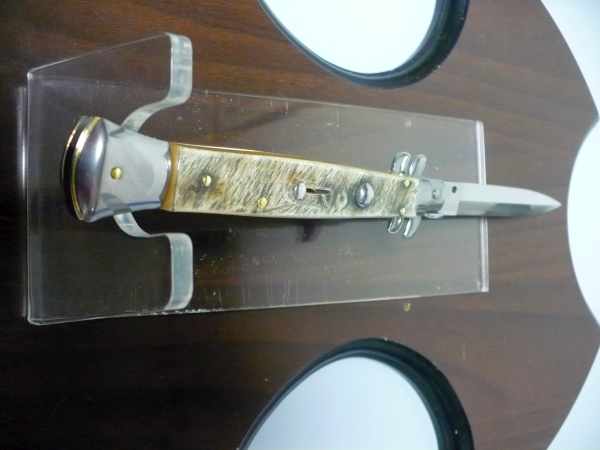 Frank Beltrame , italian stiletto - 28 cm , corno di ariete - lama dagger , modello FB 28/89D - 6