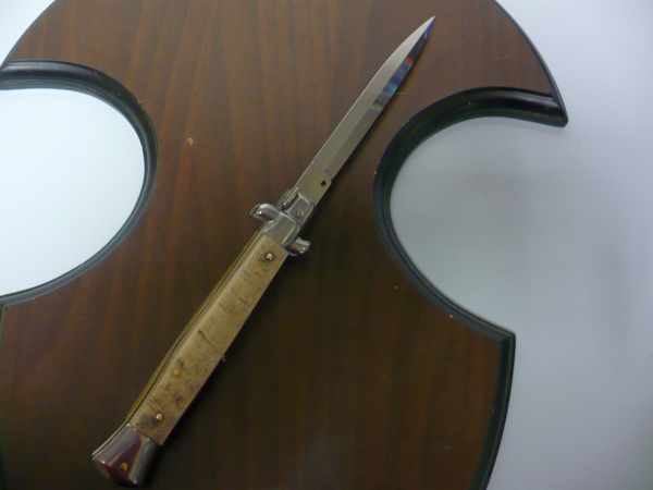 Frank Beltrame , italian stiletto - 28 cm , corno di ariete - lama dagger , modello FB 28/89D - 6