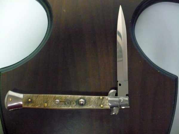 Frank Beltrame , italian stiletto - 28 cm , corno di ariete - lama dagger , modello FB 28/89D - 6