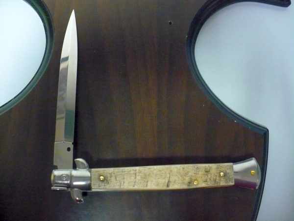 Frank Beltrame , italian stiletto - 28 cm , corno di ariete - lama dagger , modello FB 28/89D - 6