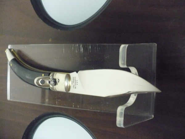 Campolin, coltello a scatto, diana leverlock -21,50 cm- corno di  bufalo brasiliano, switchblade - brazilian buffalo -6