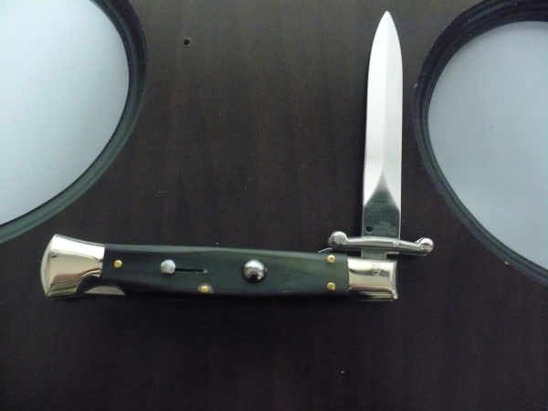Swinguard  A.G.A. Campolin - italian stiletto 23 cm - corno di bufalo brasiliano - lama dagger - 6
