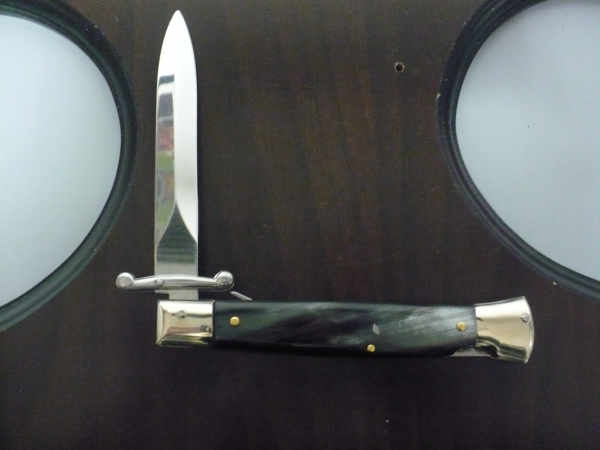 Swinguard  A.G.A. Campolin - italian stiletto 23 cm - corno di bufalo brasiliano - lama dagger - 6