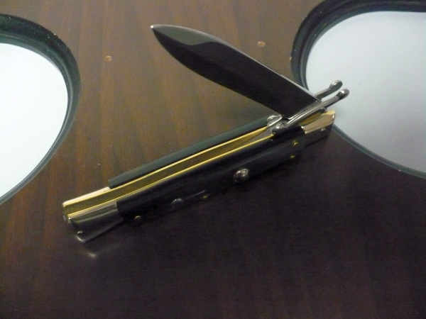 Swinguard  A.G.A. Campolin - italian stiletto 23 cm - corno di bufalo brasiliano - lama dagger - 6