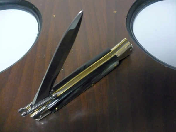 Swinguard  A.G.A. Campolin - italian stiletto 23 cm - corno di bufalo brasiliano - lama dagger - 6