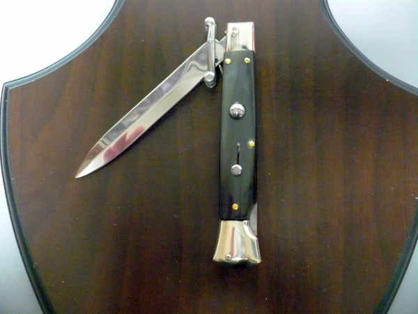 Swinguard  A.G.A. Campolin - italian stiletto 23 cm - corno di bufalo brasiliano - lama dagger - 6