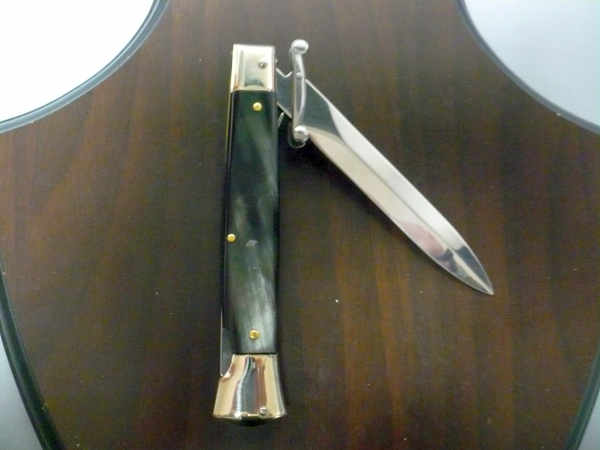 Swinguard  A.G.A. Campolin - italian stiletto 23 cm - corno di bufalo brasiliano - lama dagger - 6