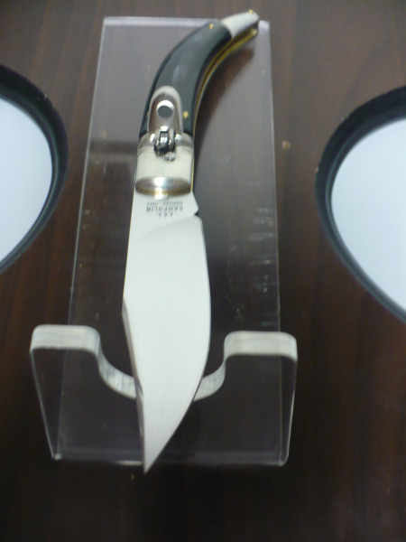 Campolin, coltello a scatto, diana leverlock -21,50 cm- corno di  bufalo brasiliano, switchblade - brazilian buffalo -6