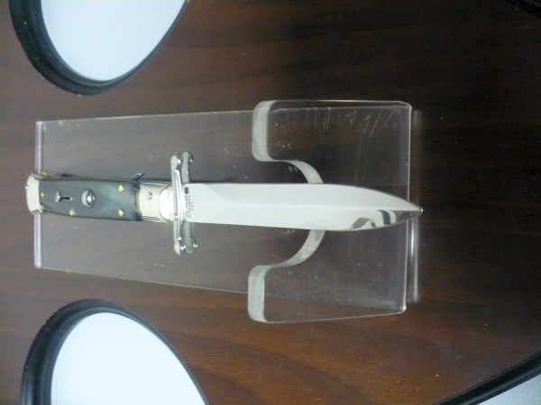 Swinguard  A.G.A. Campolin - italian stiletto 23 cm - corno di bufalo brasiliano - lama dagger - 6