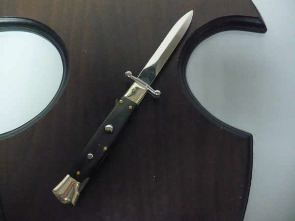 Swinguard  A.G.A. Campolin - italian stiletto 23 cm - corno di bufalo brasiliano - lama dagger - 6