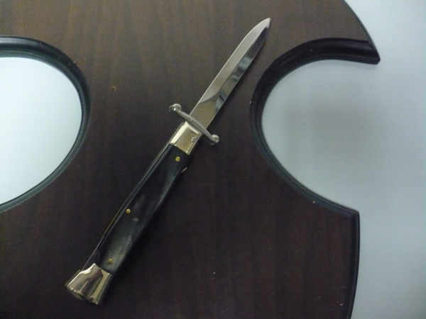 Swinguard  A.G.A. Campolin - italian stiletto 23 cm - corno di bufalo brasiliano - lama dagger - 6